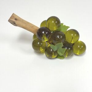 Vintage green lucite grape cluster